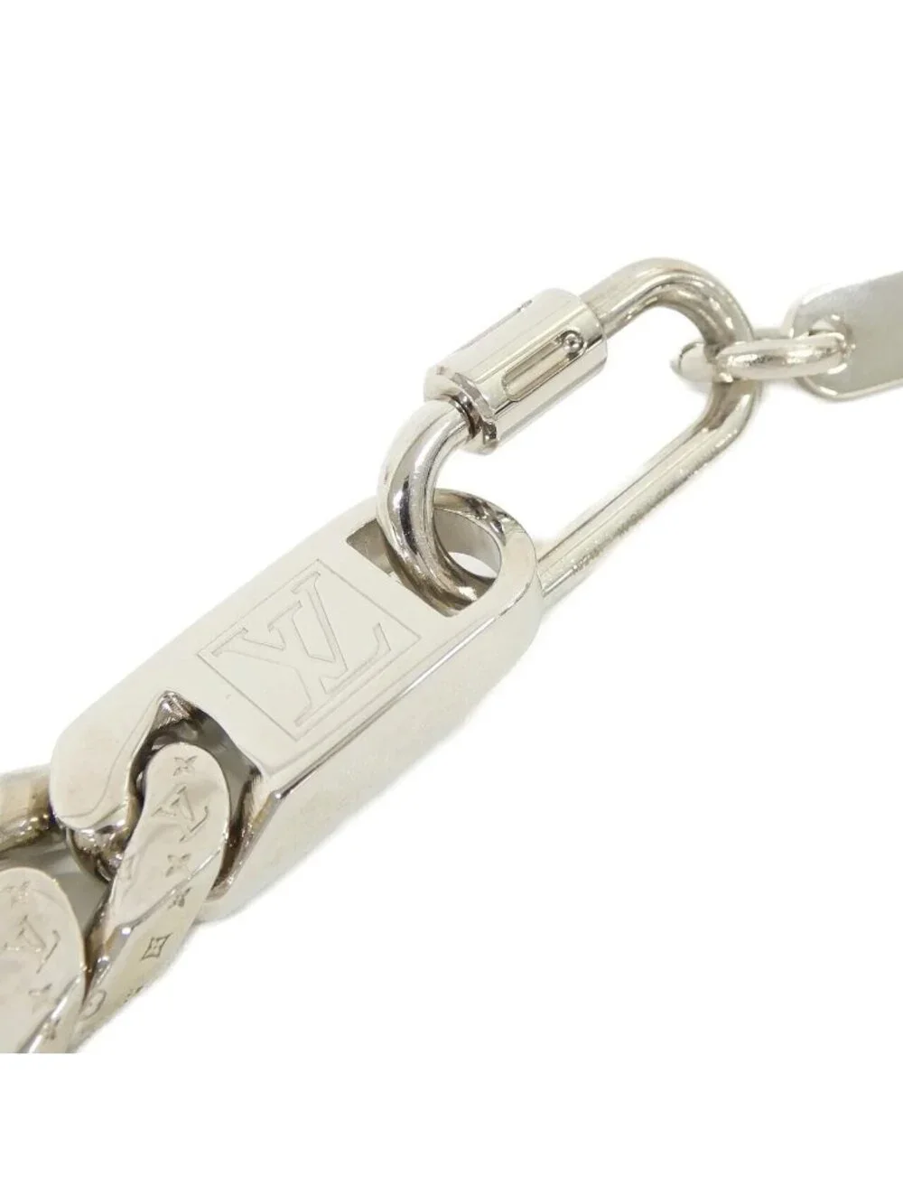 Louis Vuitton Collier Mix Chain Link Patches Necklace